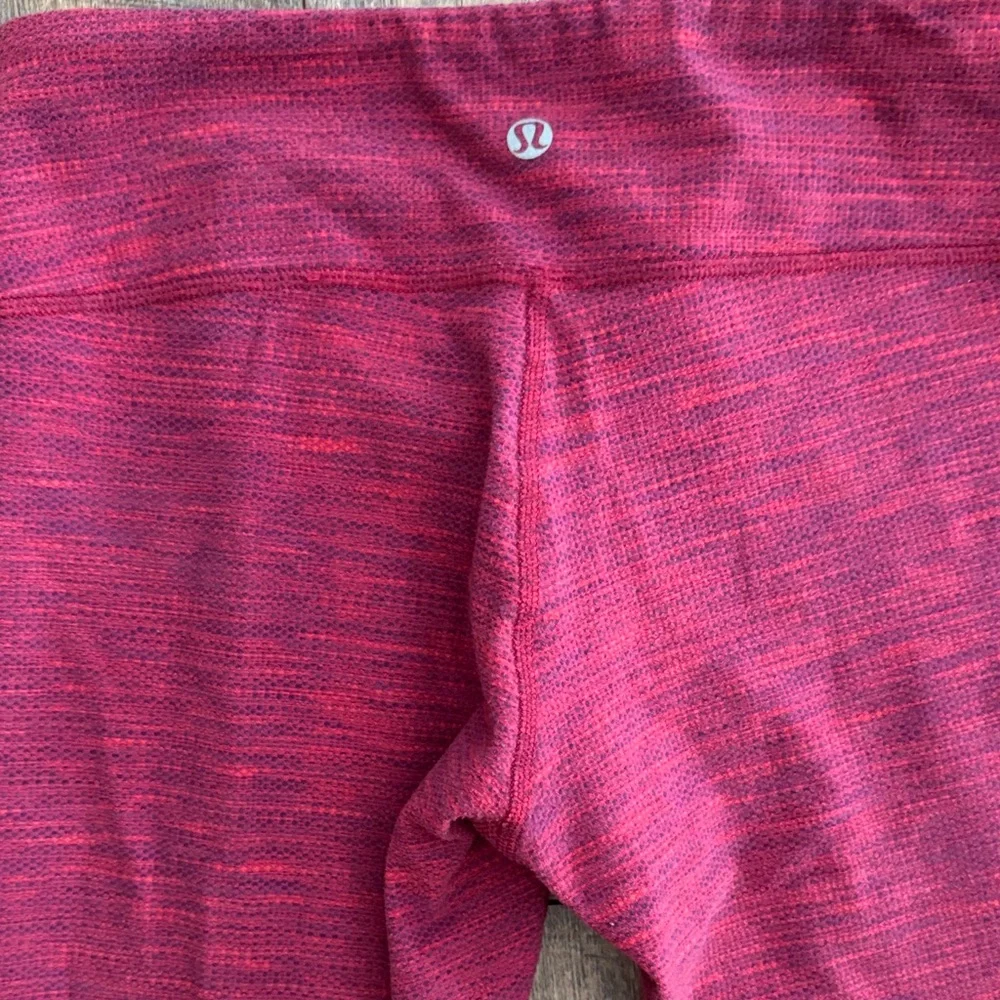 lululemon athletica Berry Melange Capri Leggings